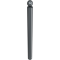 Dekorativ puller | st�lr�r � 102 mm | fastmonteret, til indst�bning i beton med jordanker, total l�ngde ca. 1300 mm | uden �je
